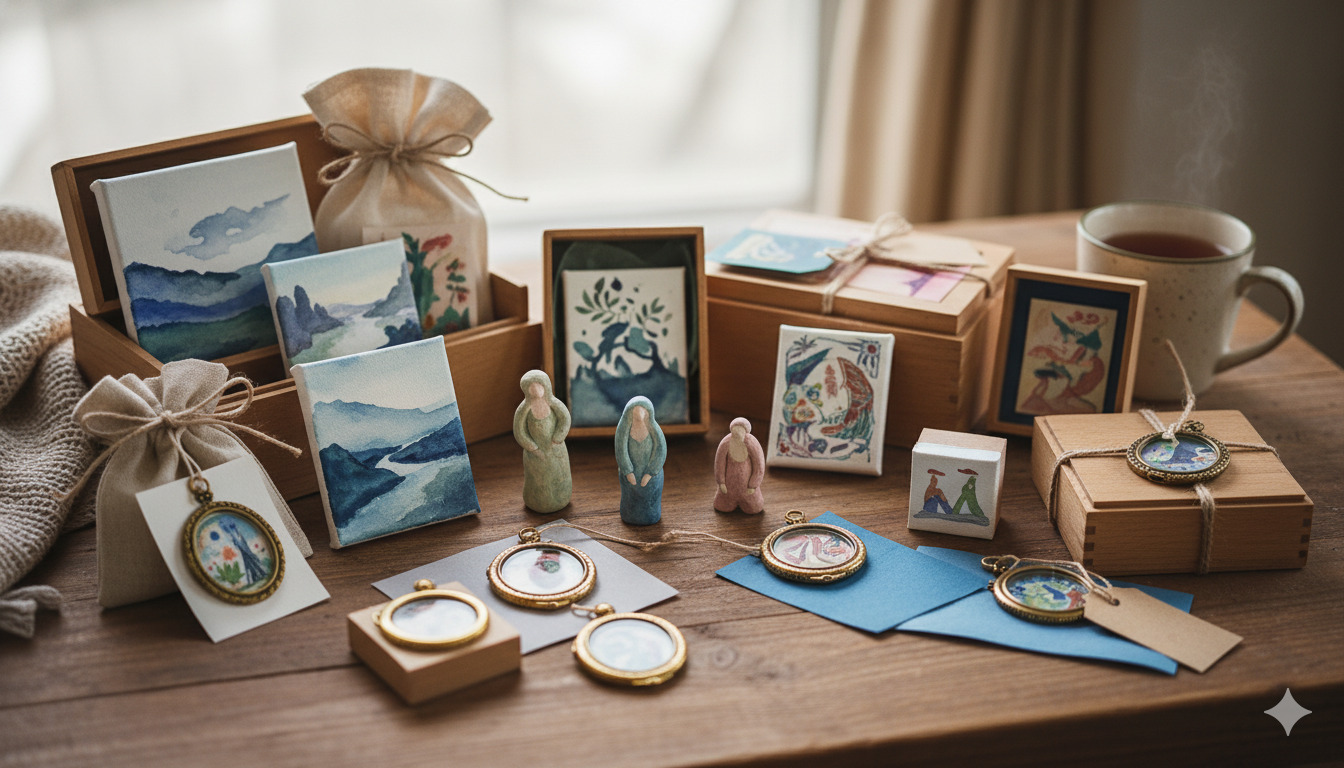 Mini art pieces for gifting