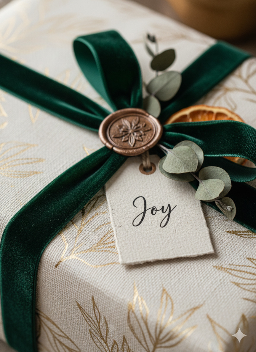 Gift texture close-up detail